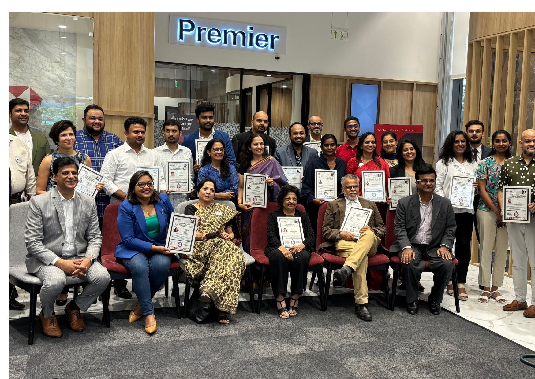 CXO Inner Circle — members with certificates at Full Circle venue