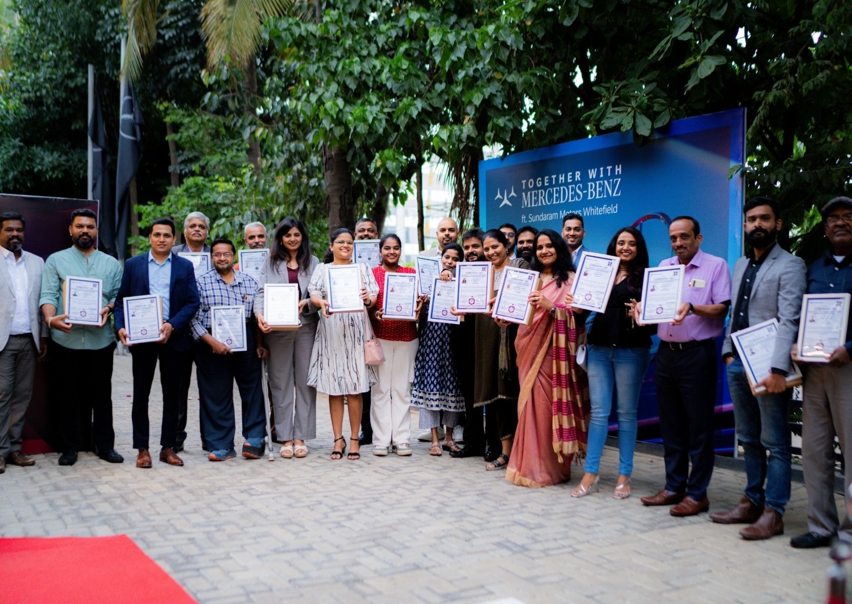 CXO Inner Circle — Mercedes-Benz Sundaram Motors certificate ceremony